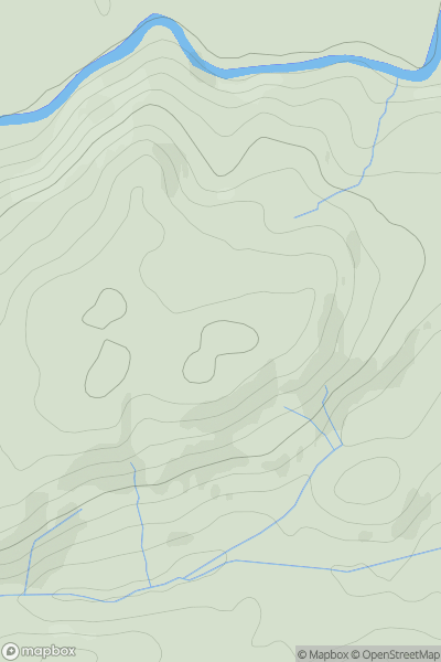 Thumbnail image for Castle Hill [Firth of Forth to the River Tweed] [NS711758] showing contour plot for surrounding peak